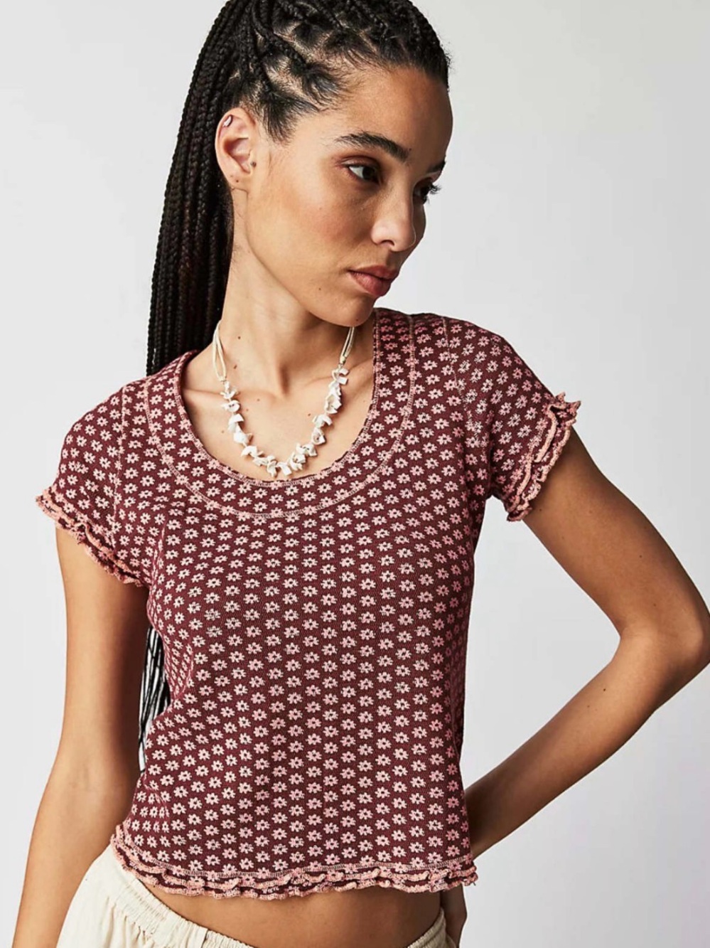 NWT Free people garner tee size extra small